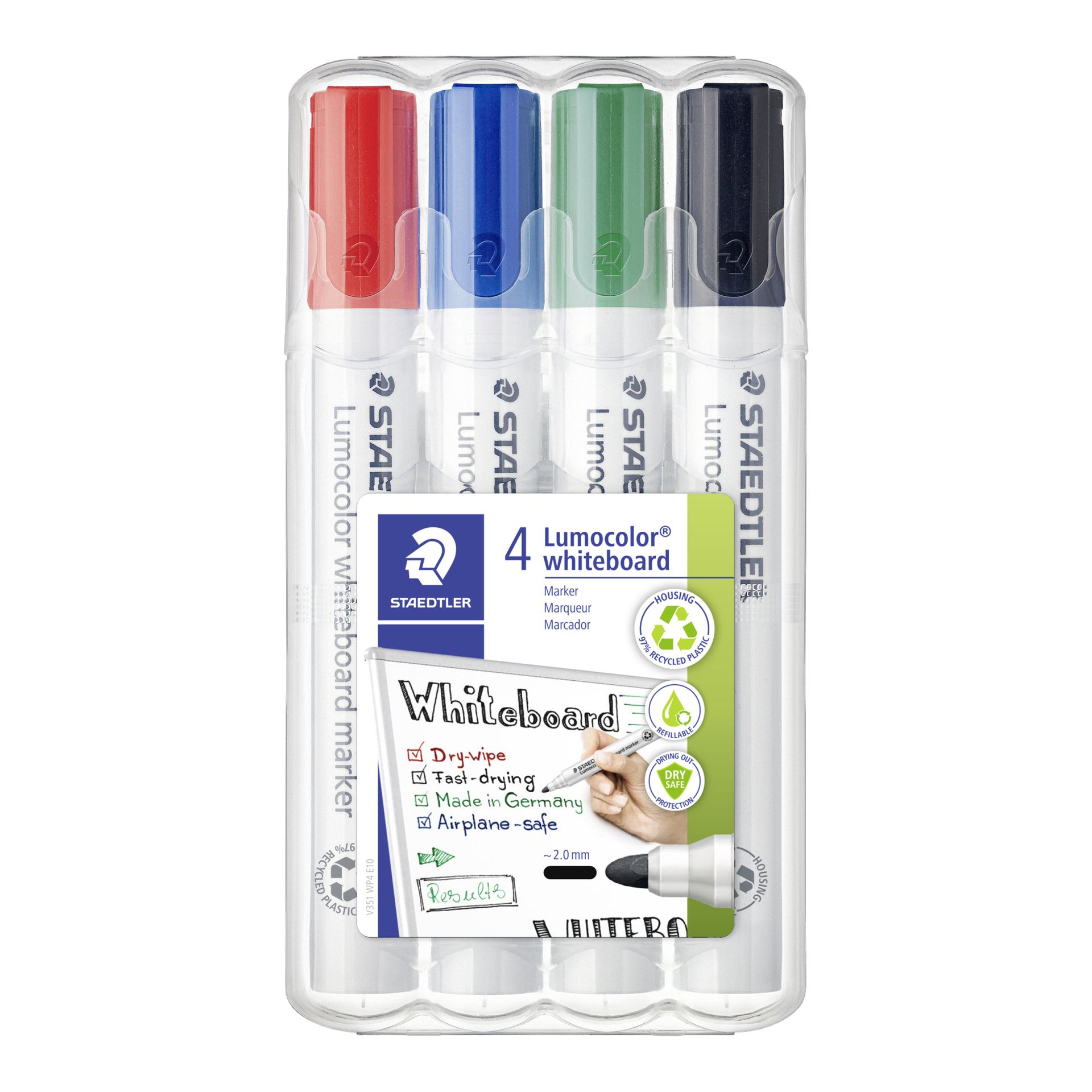 Whiteboardmarker Lumocolor 2mm 4 St./Pack.