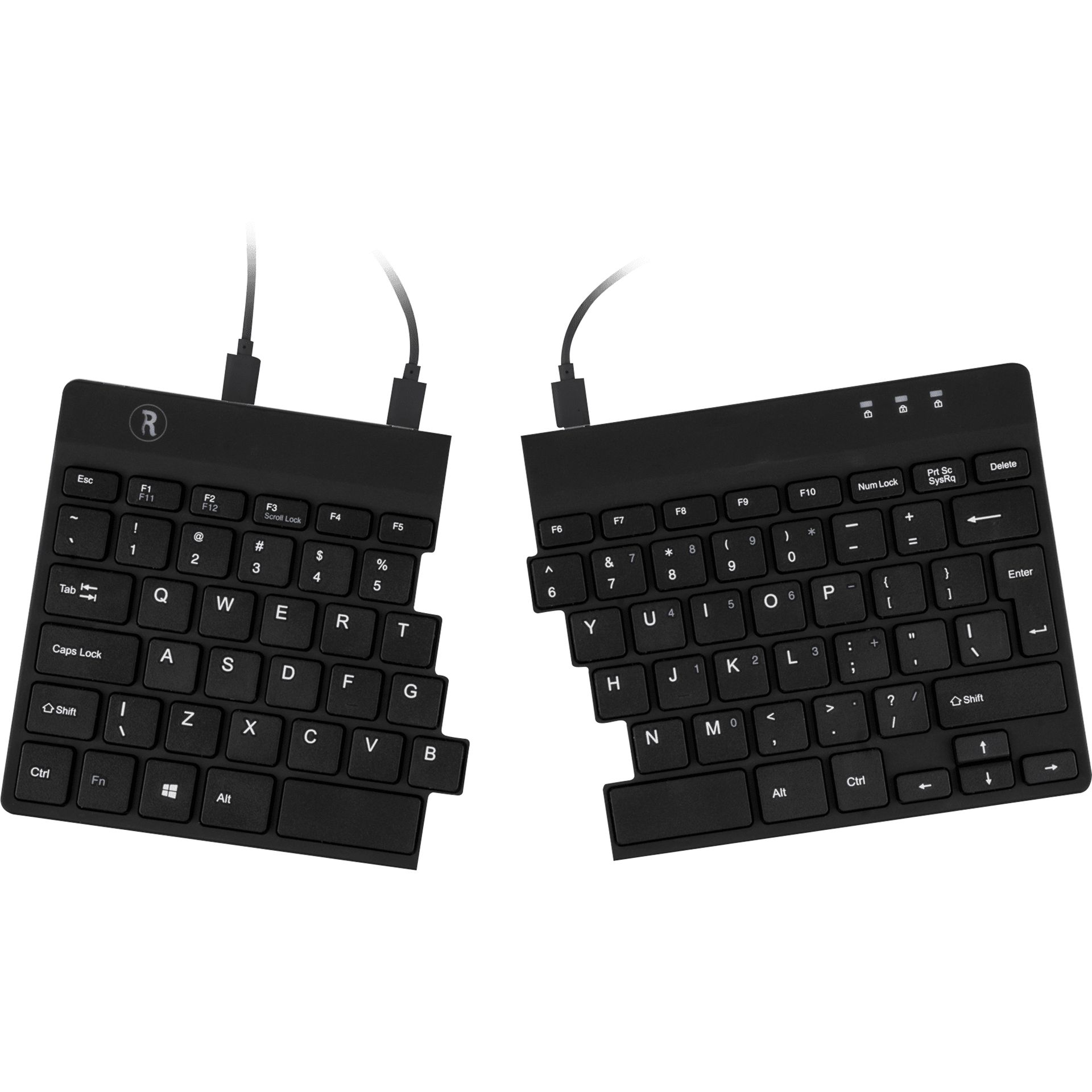 Tastatur Split Break kabel sw