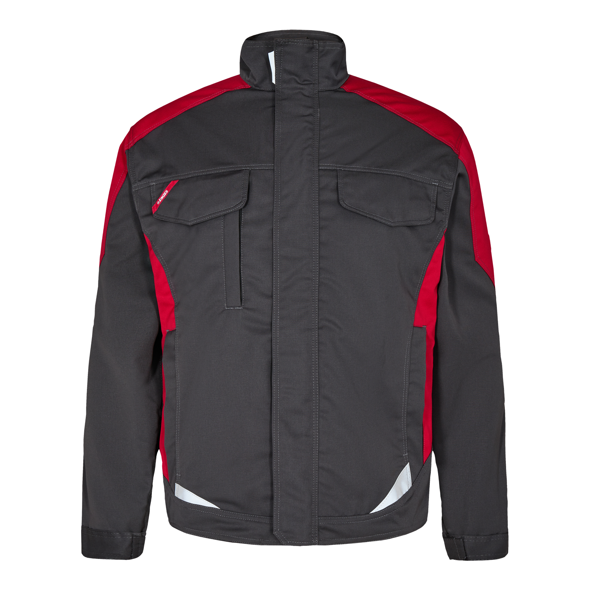 Galaxy Light Arbeitsjacke Anthrazit Grau/Tomato Red, Gr. 3XL