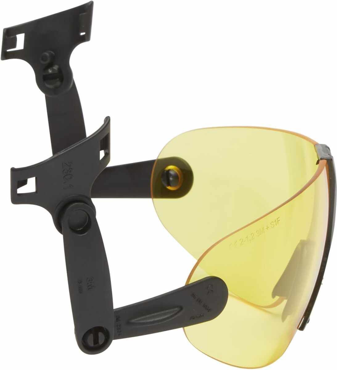 Integr. Schutzbrille V9A gelb getönt