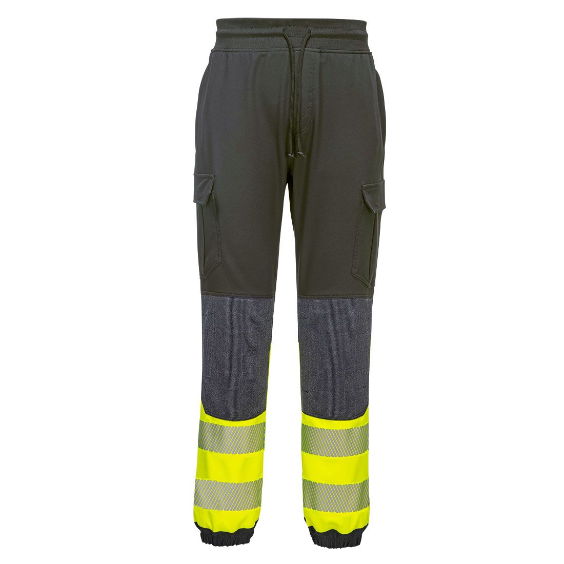 Portwest PW3 Warnschutz-Jogginghose Kl. 1, Schwarz/Gelb, Gr. M