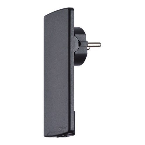 Schutzkontaktstecker EVOline Plug 250V/16A schwarz