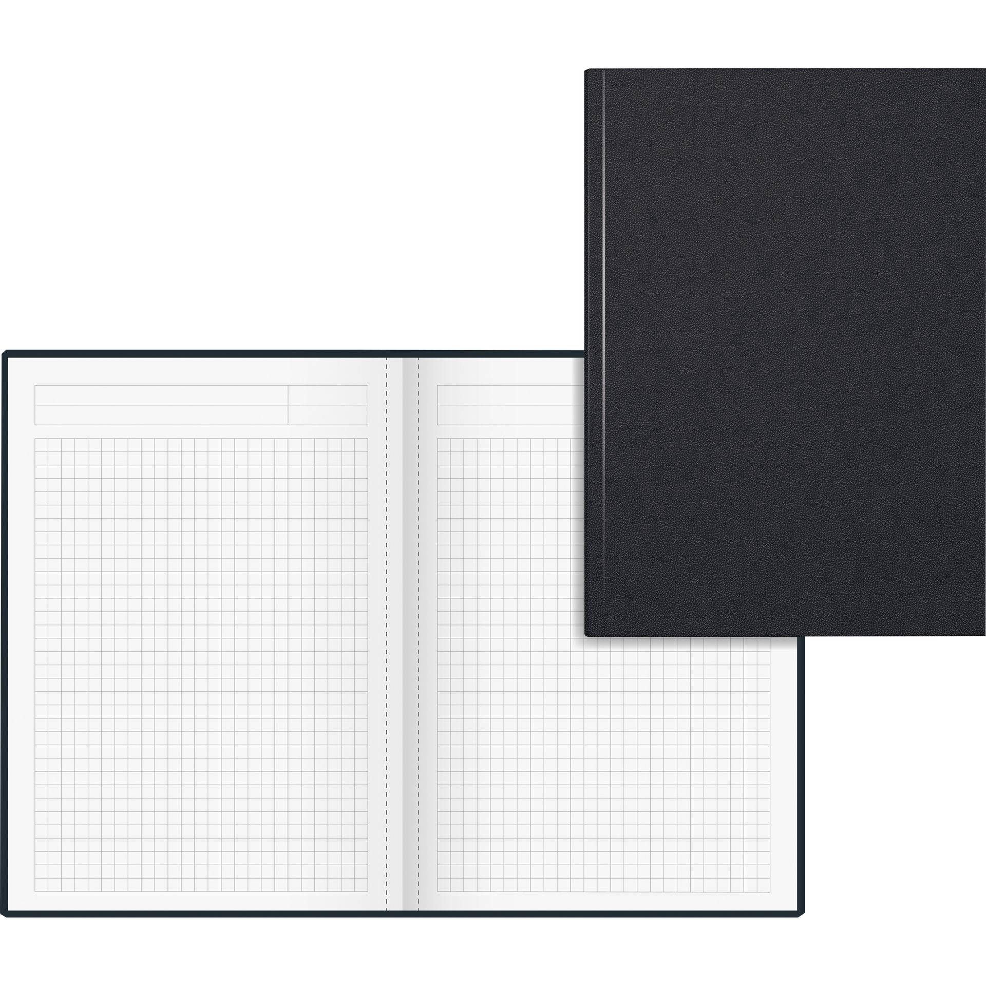Notizbuch A5 96Bl kar sw