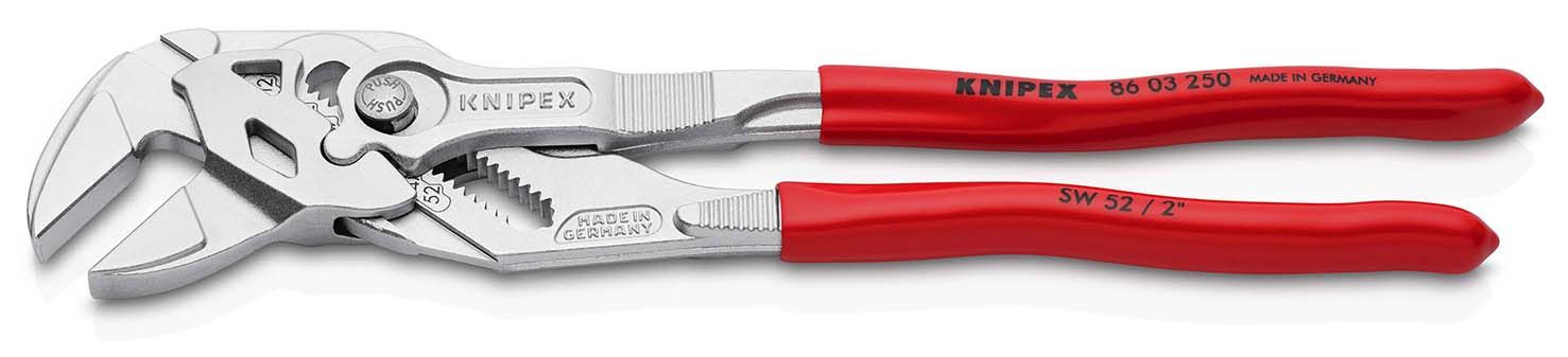 KNIPEX Zangenschlüssel mit Kunststoff überzogen verchromt