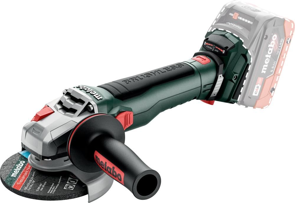 Akku-Winkelschleifer WB18 LT BL11-125 Quick SEMetabo ohne Akku ohne Ladegerät metaBOX