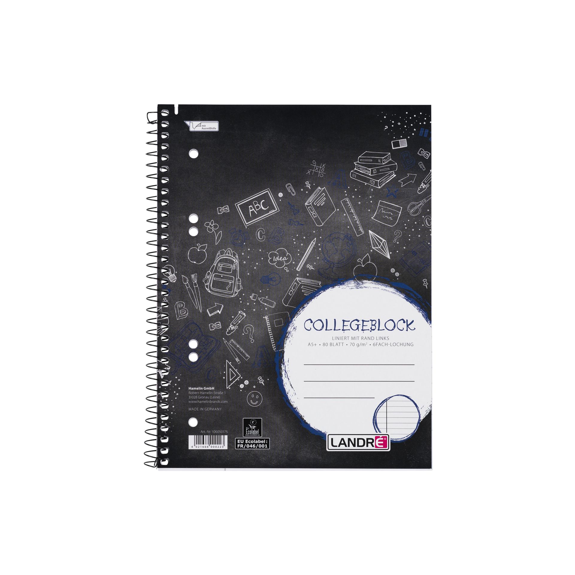 Collegeblock A5+ 70g 80Bl lin
