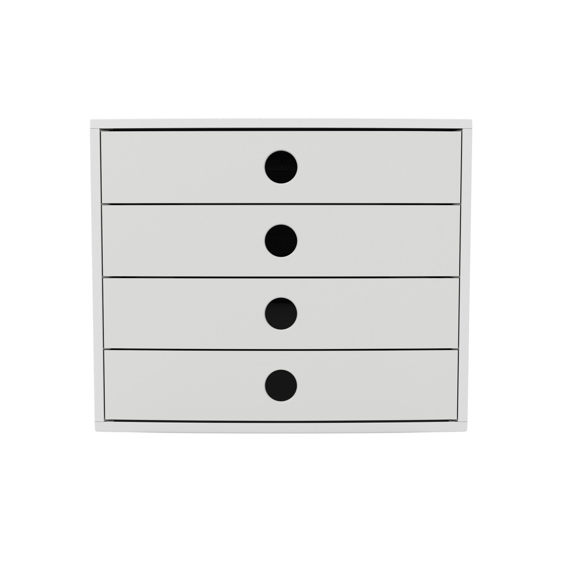 Schubladenbox Oeco 4Schübe geschlossen lgr