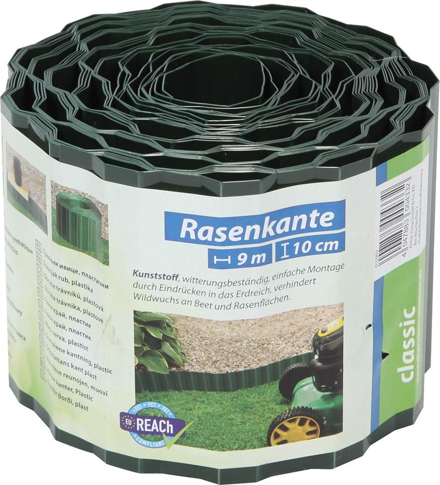Rasenkante Kunststoff L=9m H=10cm grün classic classic