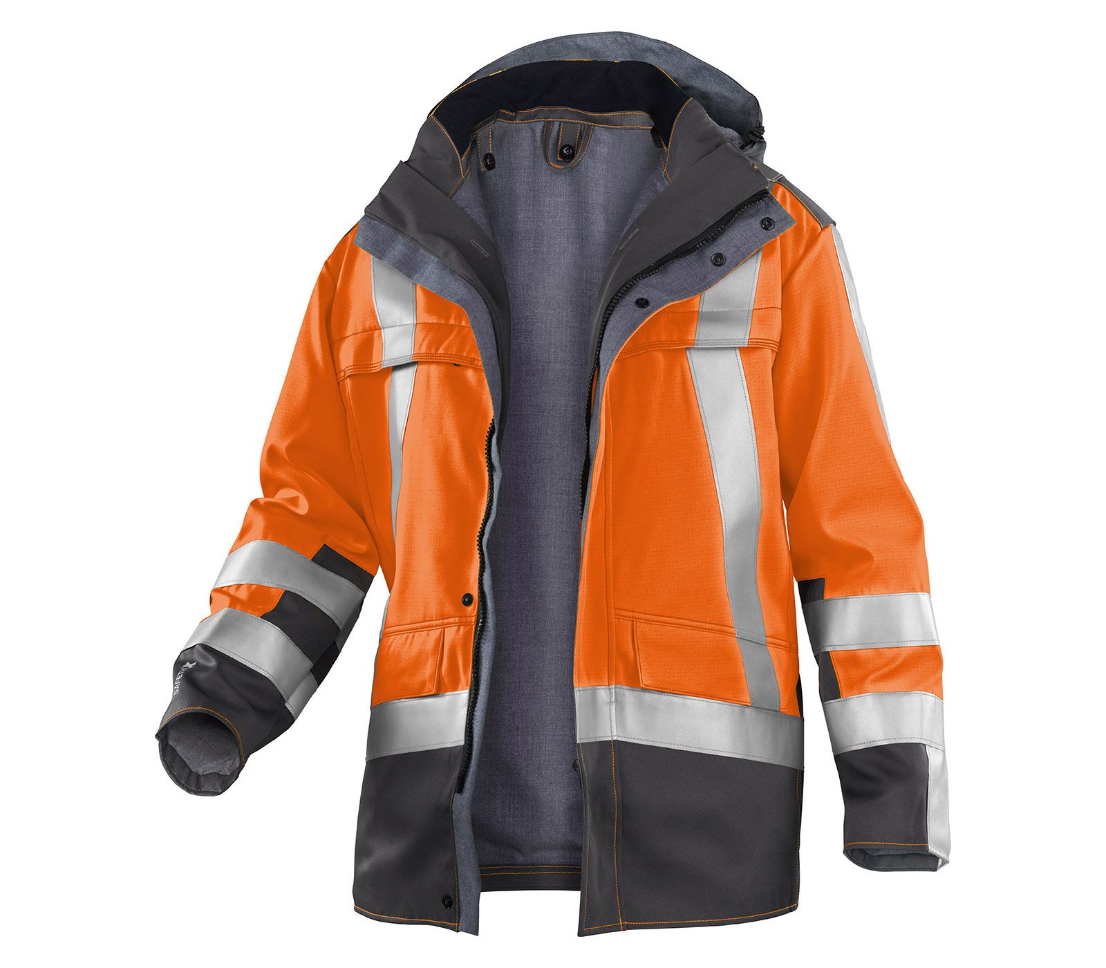 SAFETY 8 Parka PSA 3 warnorange/anthrazit Gr. S
