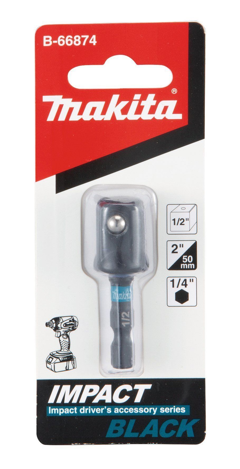 Makita Adapter 1/4" 6KT - 1/2" 4KT