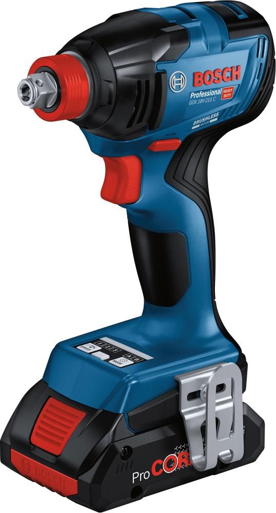 Akku-Schlagschrauber GDX 18V-210 C+CoMo Bosch 2x18,0 V 4,0 Ah ProCore LadegerätGAL18V-40 L-Boxx