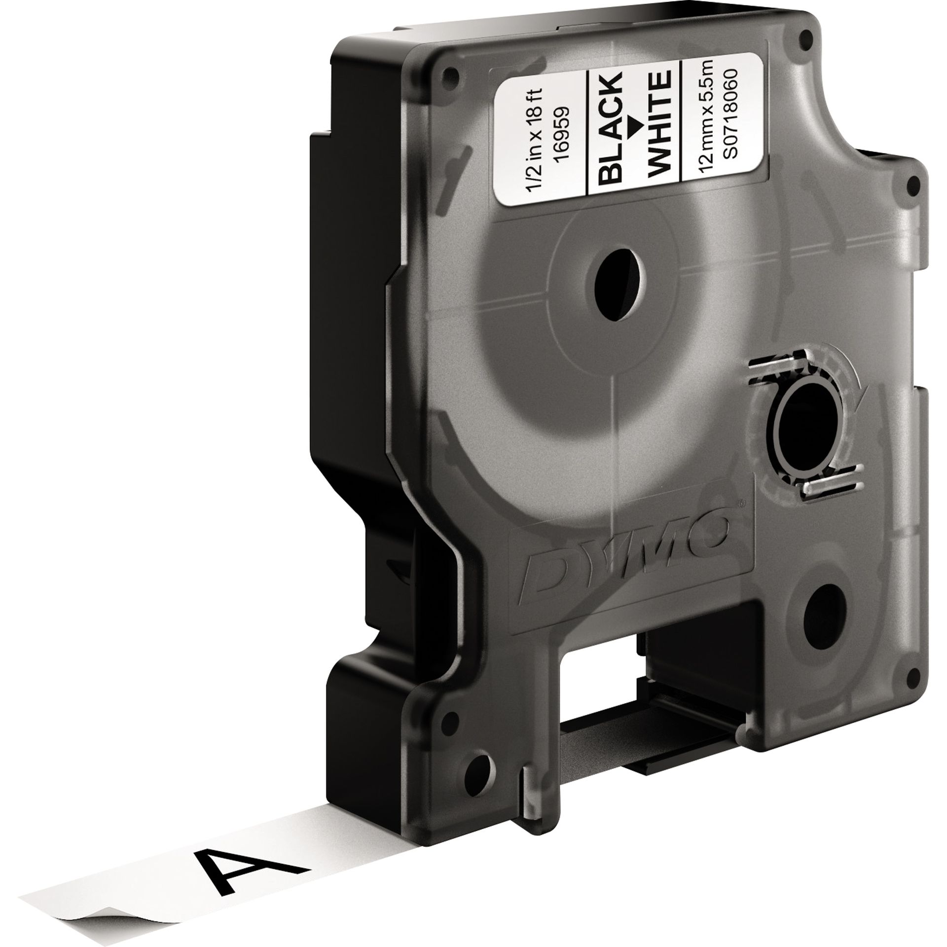 Schriftbandkassette 12mmx55m sw/ws