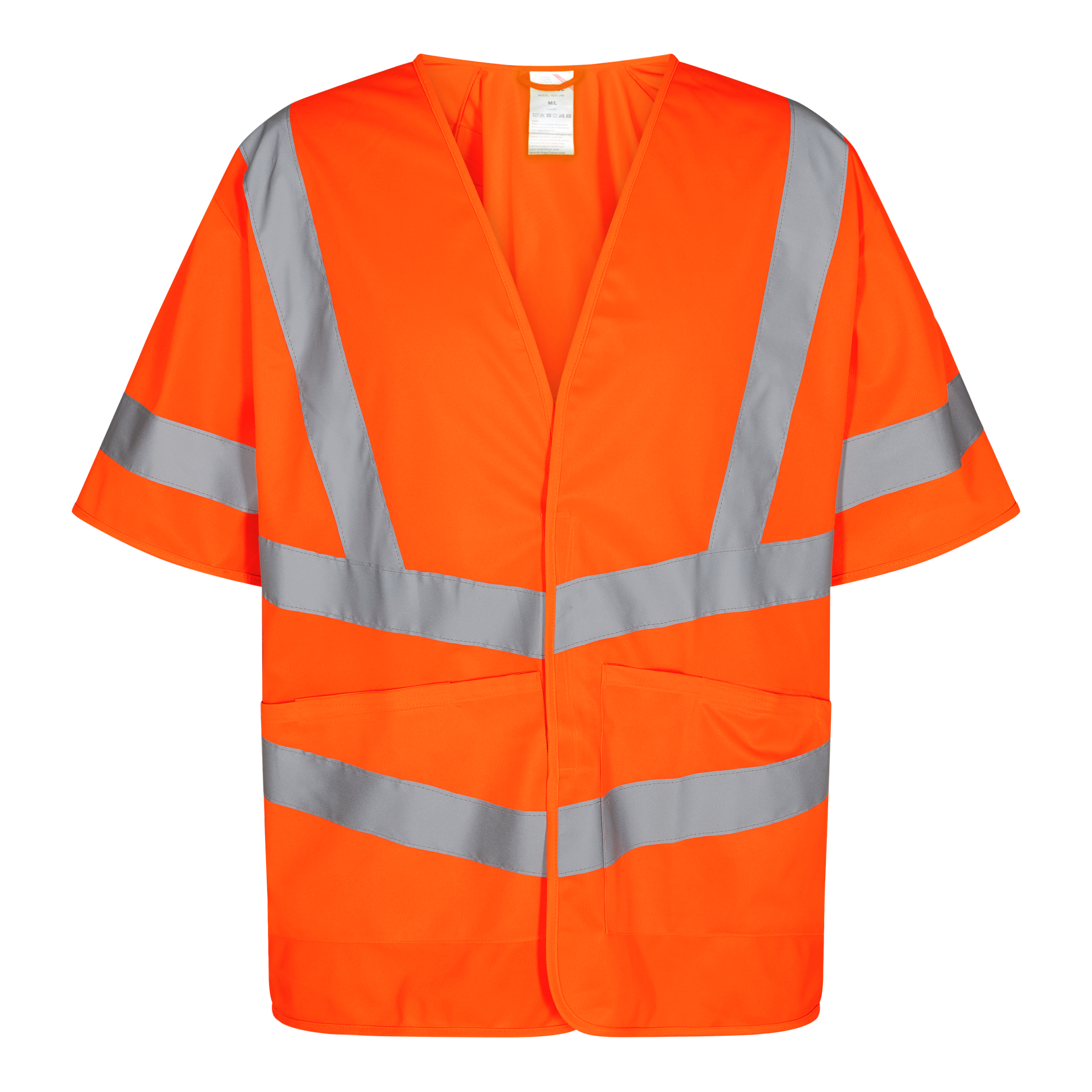 Safety Weste mit Ärmeln Hi-vis Orange, Gr. M/L