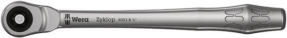 Durchsteck-Knarre 3/8" ZYKLOP metal push Wera