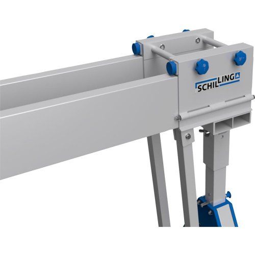 Aluportalkran fahrbar H2138-2488 mm 2000 kg TL 4000 mm Alu-Doppel-Träger