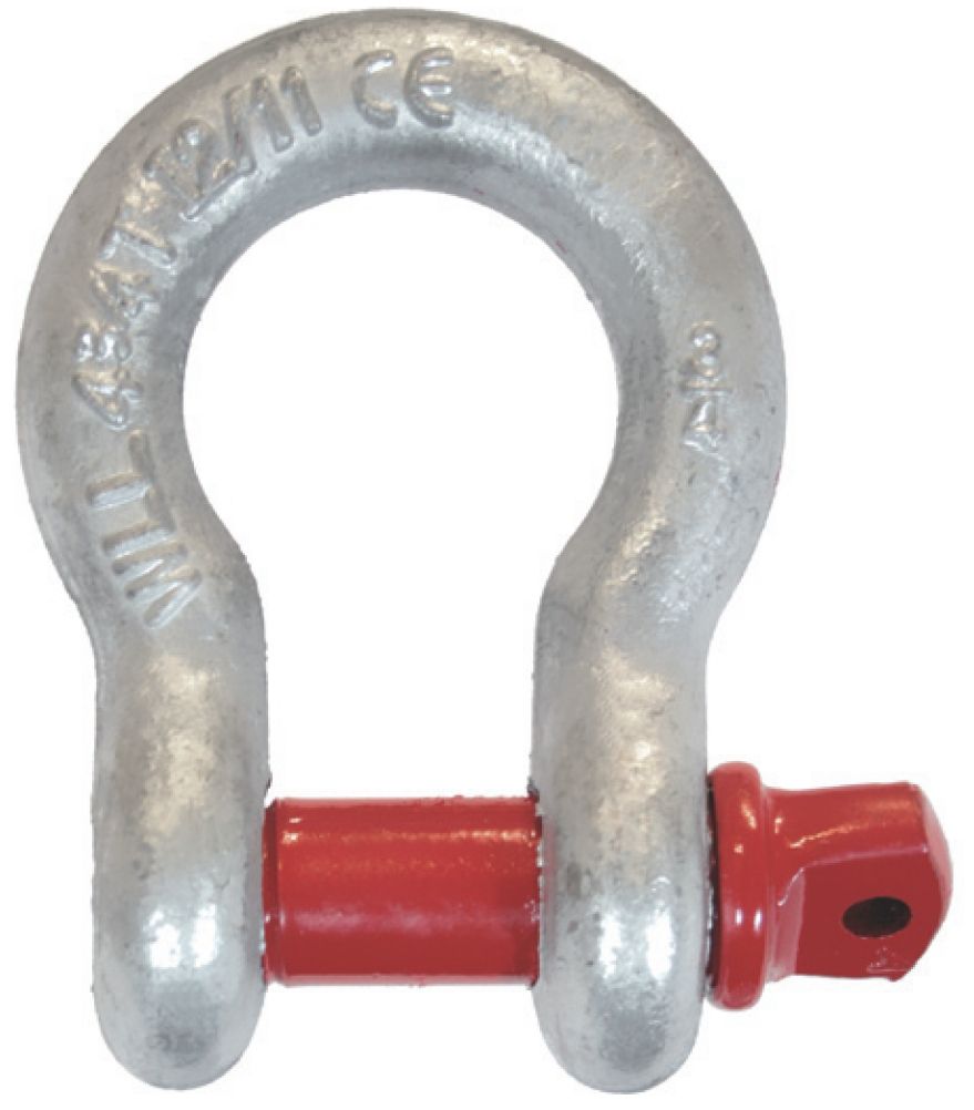McBULL® Schäkel, hochfest, geschweift, Augbolzen, 1/4", 0,5 t