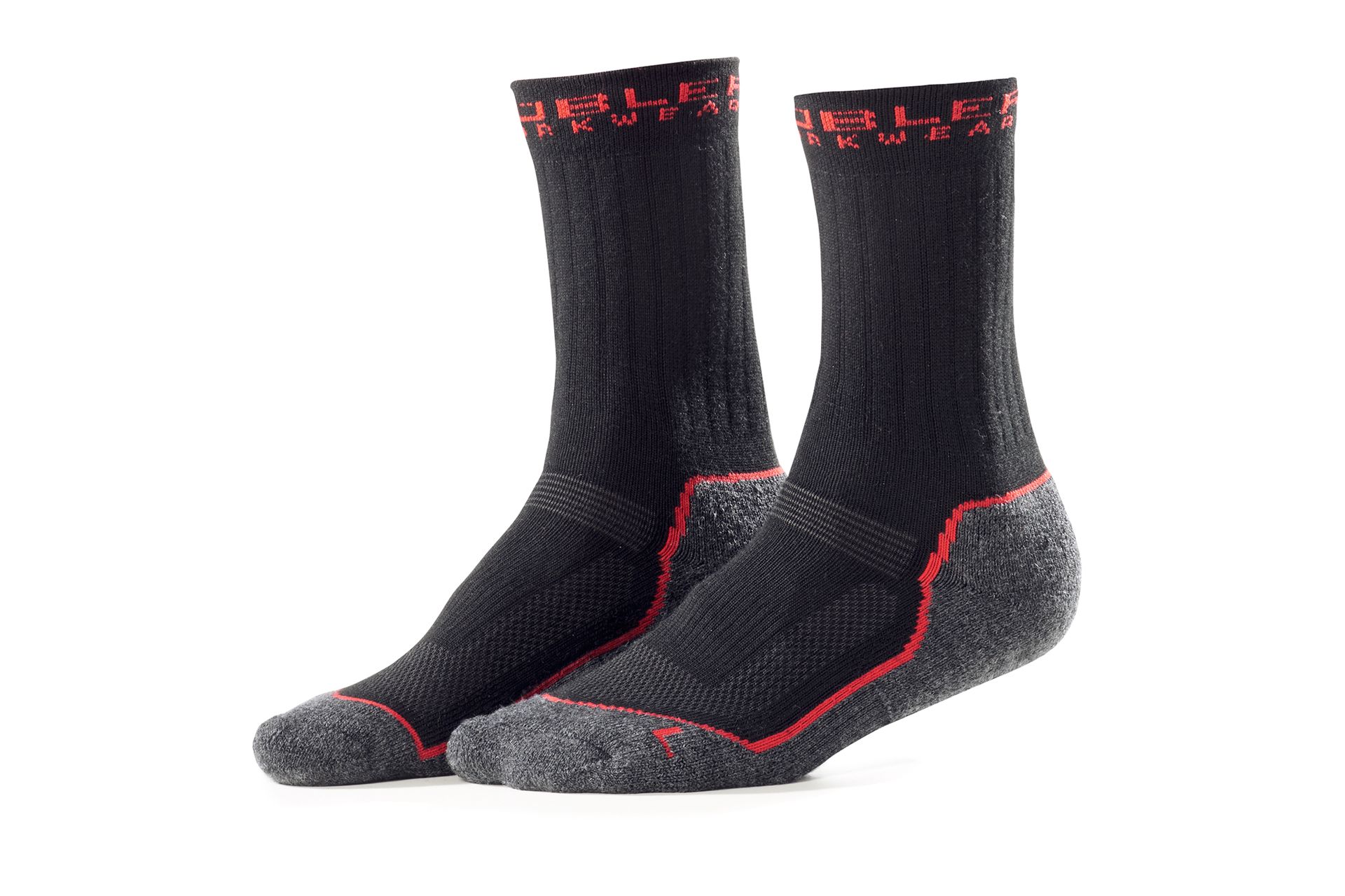 Funktionssocken, Doppelpack schwarz/anthrazit Gr. 40-43