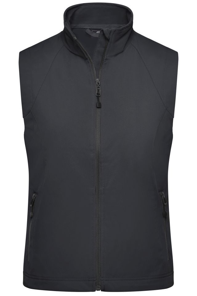 Ladies' Softshell Vest Modische Softshellweste schwarz, Gr. XL