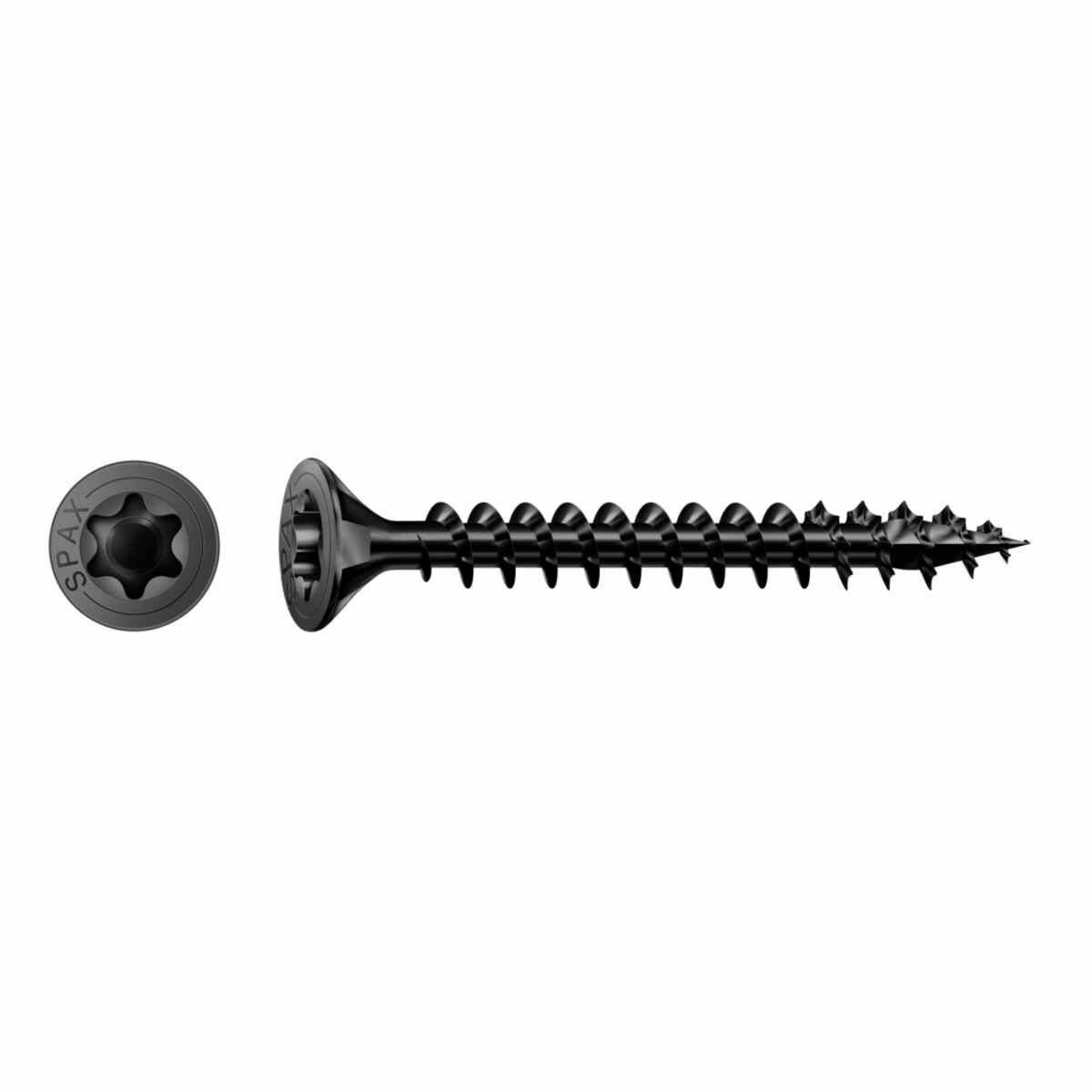 SPAX Universalschraube, 4 x 16, Vollgewinde, Senkkopf, T-STAR plus T20, 4-CUT, BLAX, 200 Stück - 1191040400163