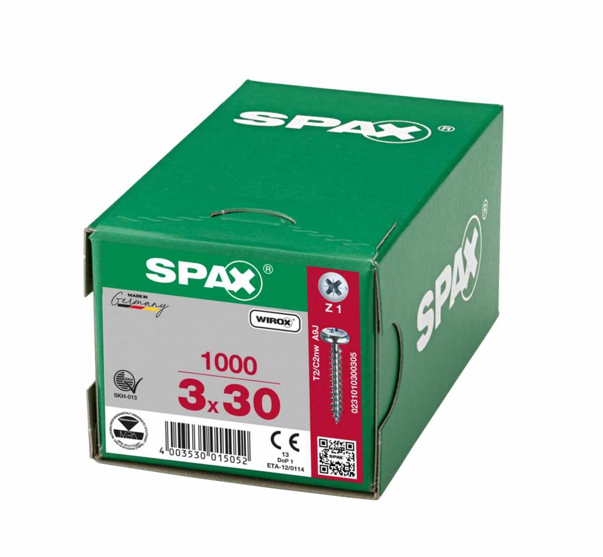 Spax/Schrauben Panhead 3,0X30 VE1000