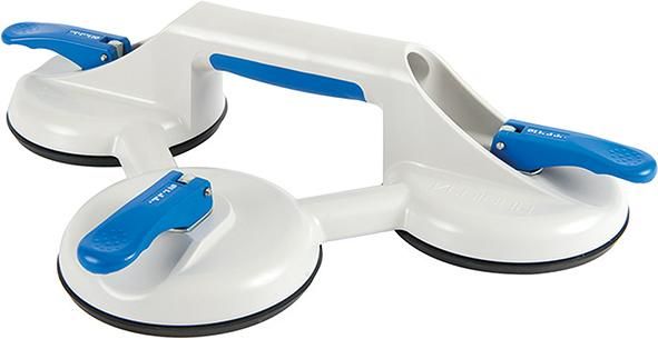 Veribor Saugheber 3-Kopf-Kunststoff, grau