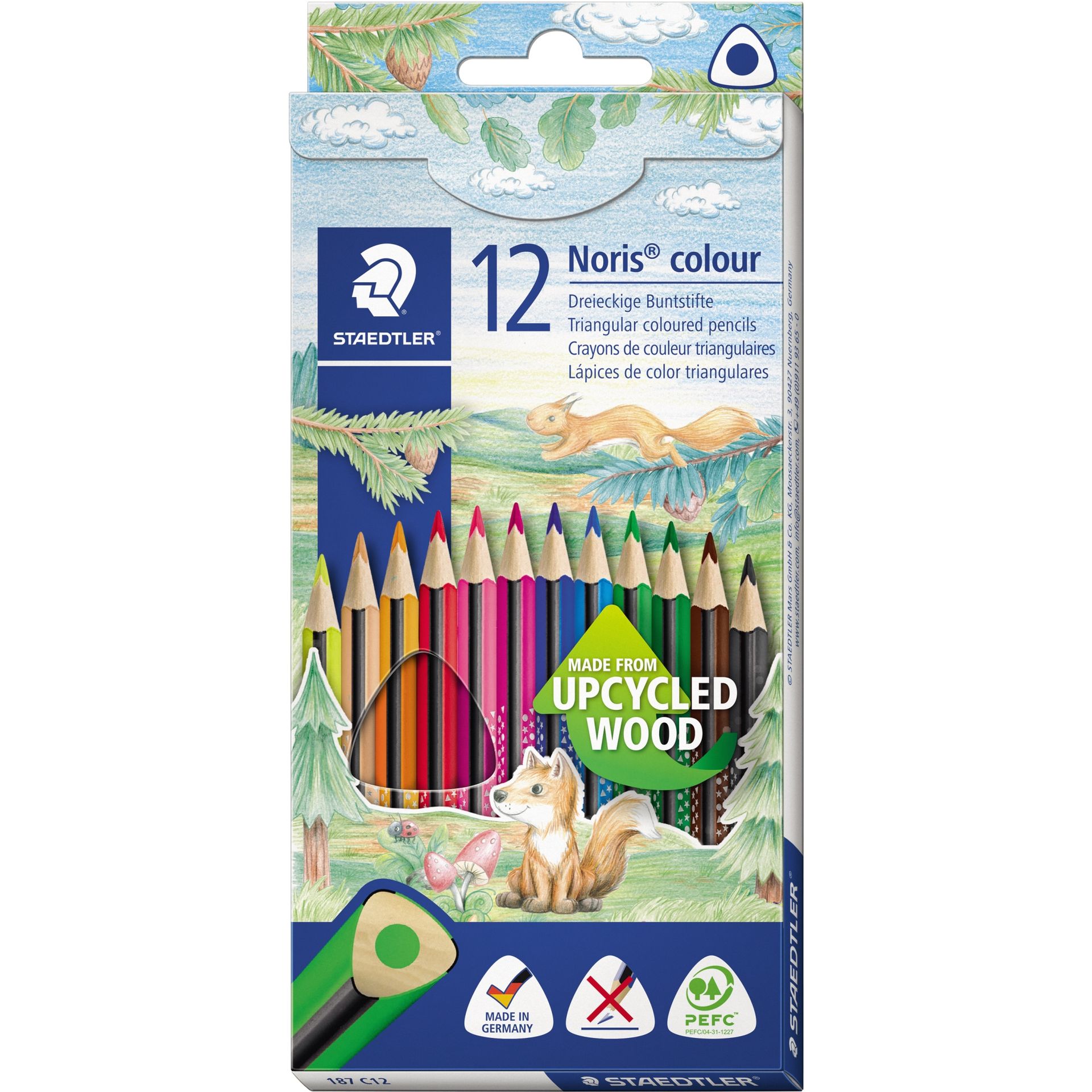 Buntstift Noris colour f. sort. 12 St./Pack.