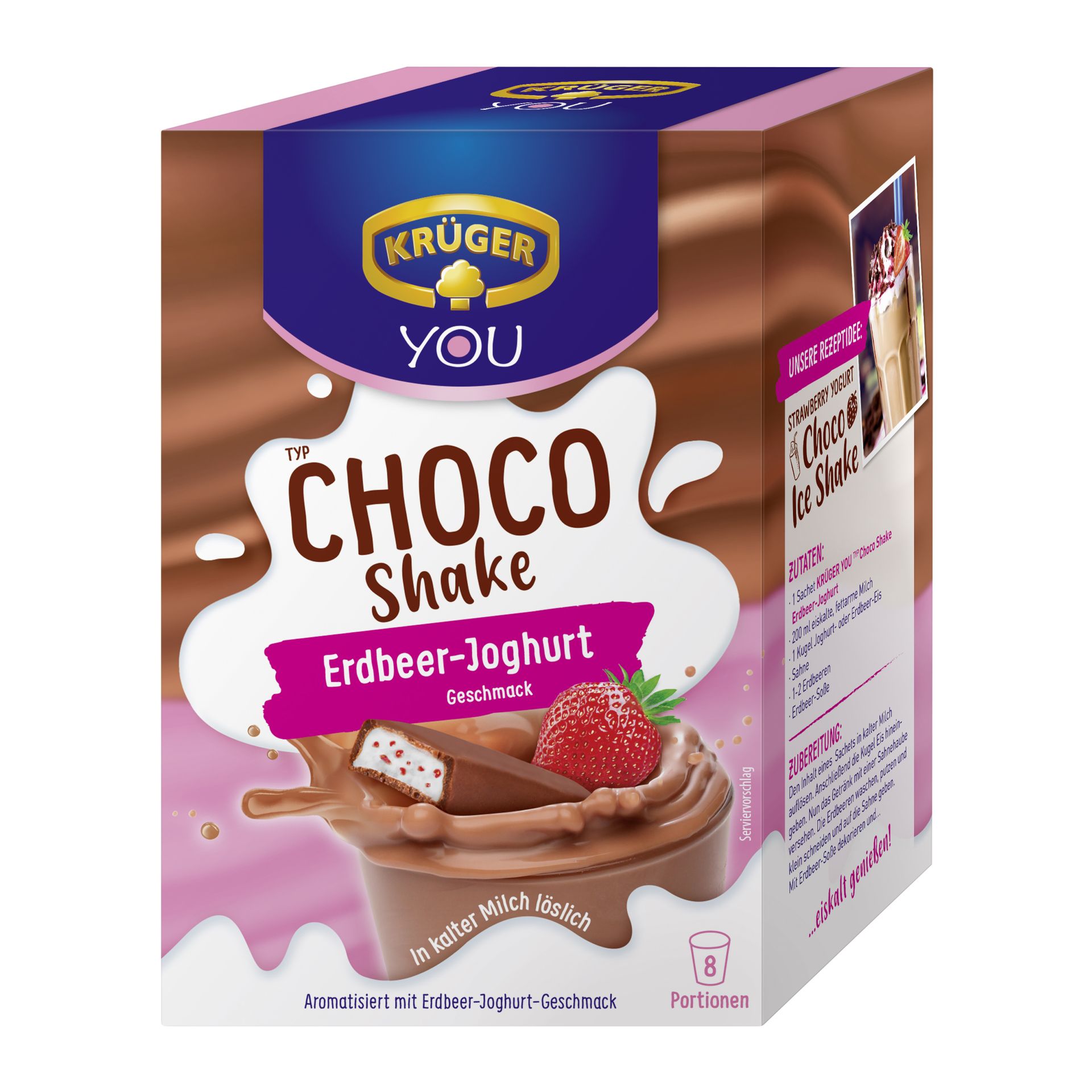 Choco Shake Erdbeere-Joghurt 8St