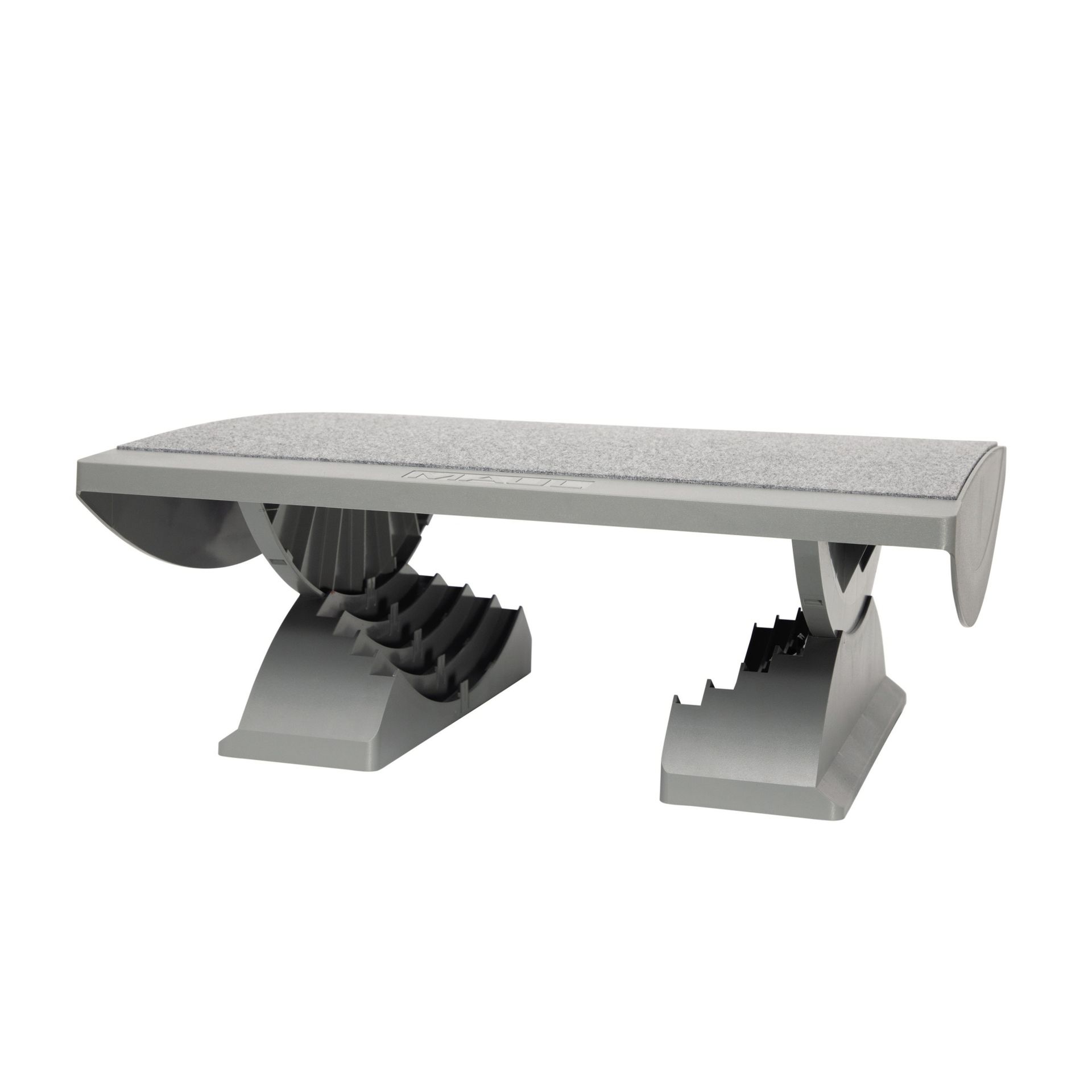 Fußstütze ergonomisch 45x39cm Kunststoff grau