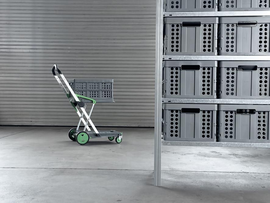 CLAX Trolley, grün Tragkraft: 60 KG Inklusive Klappbox Klappbar