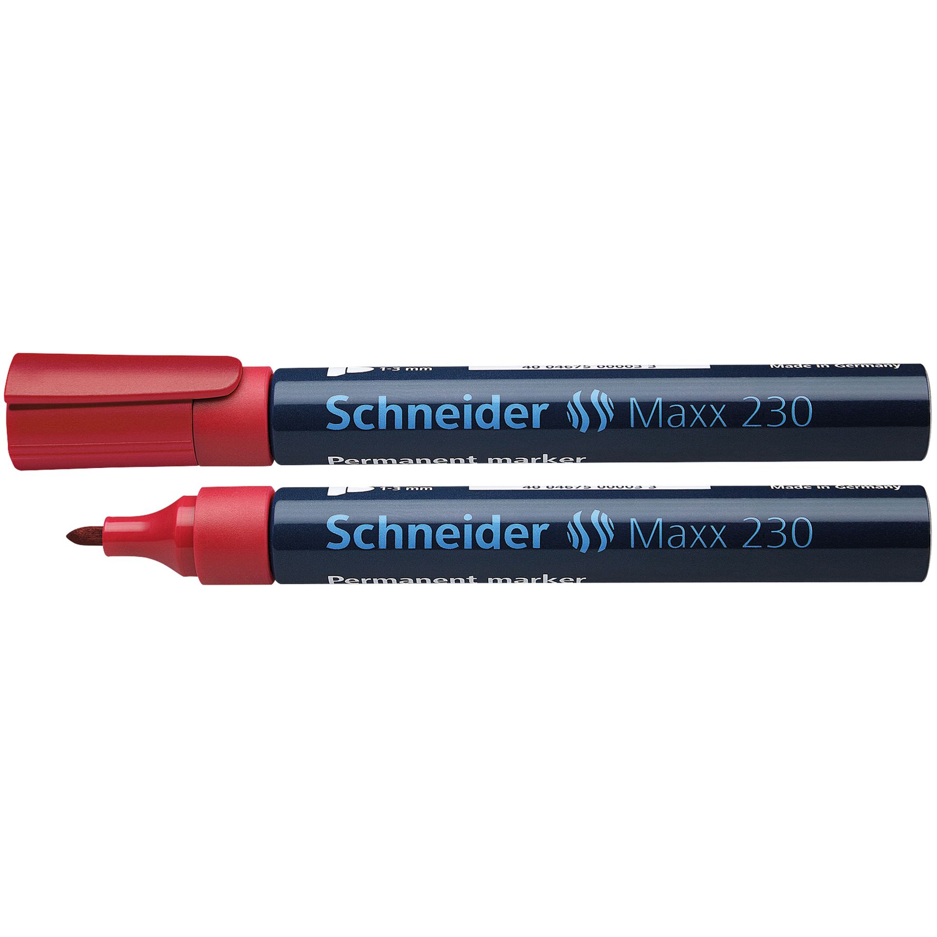 Permanentmarker Maxx 230  Rundspitze 1-3mm rot