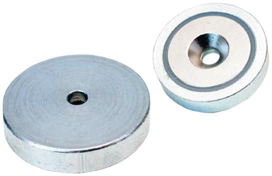 Flachgreifer-Magnet NdFeBmit Bohrung 47x9,2mm FORMAT