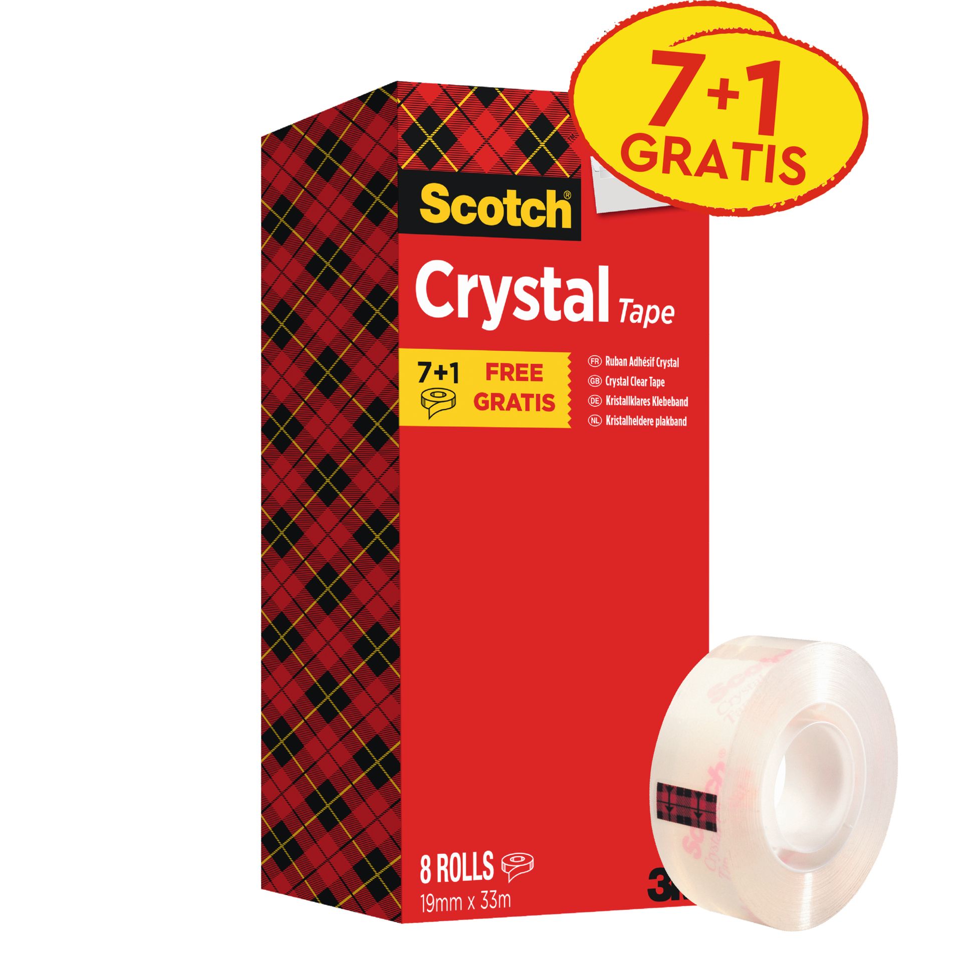 Klebeband Crystal Promotion 19mmx33m 8St.