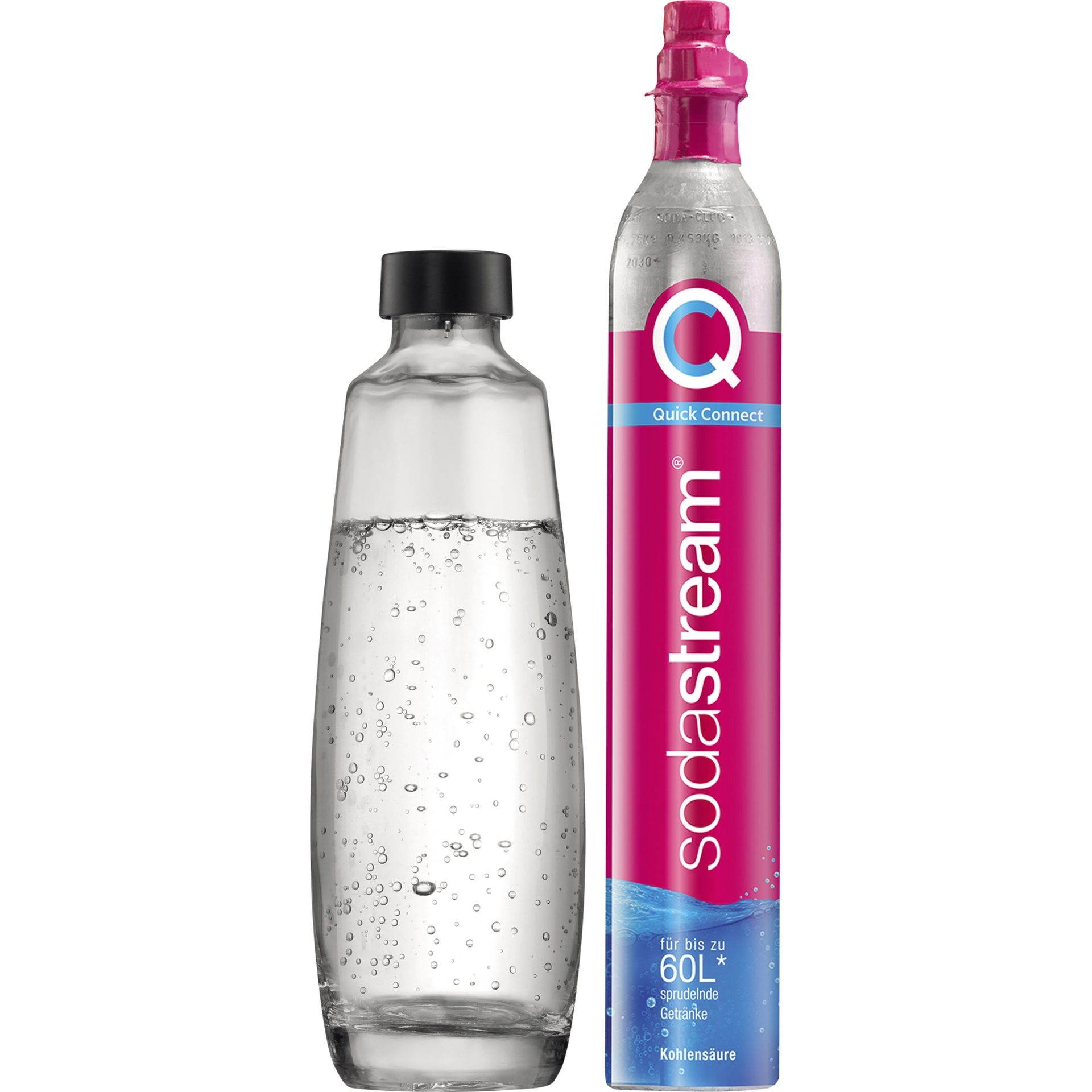 CO2-Zylinder Quick Connect +Flasche