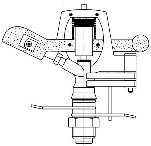 Kreis-/Sektoren- Hochregner V80S 700 - 1070mm-GEKA-Stativ