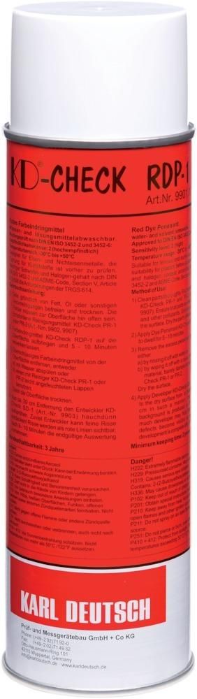 Farbeindringmittel-Spray 500ml rot KD-Check RDP-1