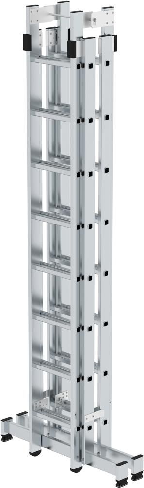 Alu-Stehleiter 4x8 Sprossen Leiterlänge 2,50m eingef.Arbeitshöhe bis 5,10 m