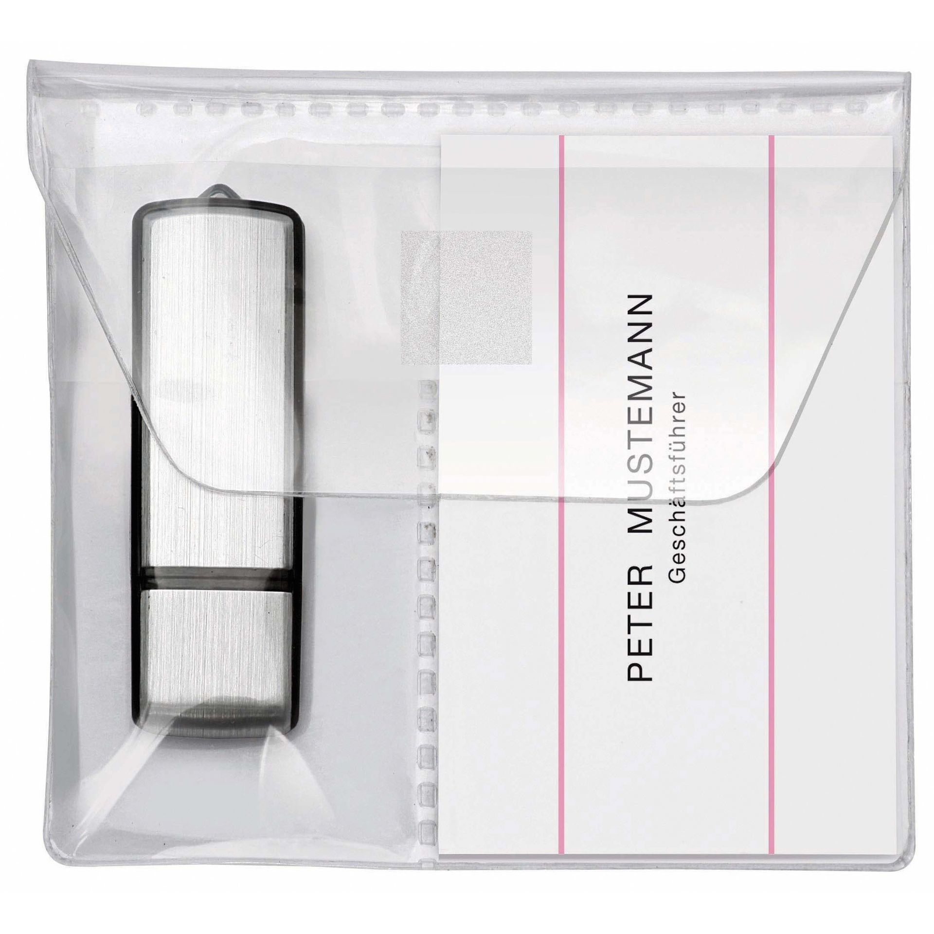 USB Stick-Hülle 10x10cm PP transparent 5 St./Pack