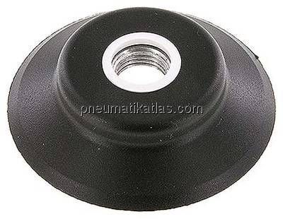 Flachsauger (stabile Lippe), 60x5mm, G 1/4", NBR (55A, schwarz)