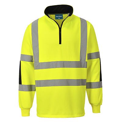 Portwest B308 Warnschutz-Langarmshirt, Gelb, Gr. 3XL