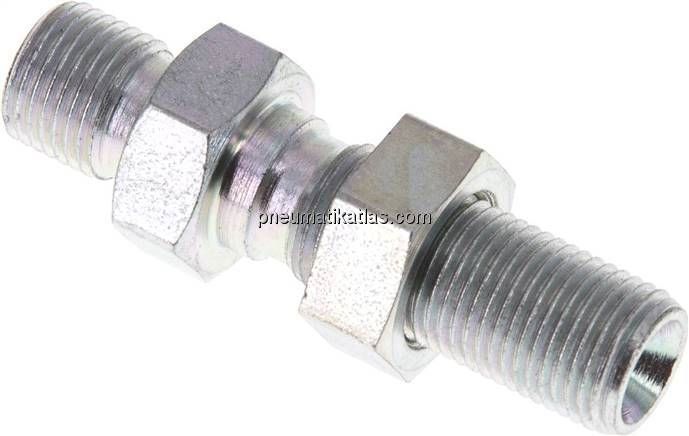 Schottnippel, 60°-Kegel G 1/8", Stahl verzinkt