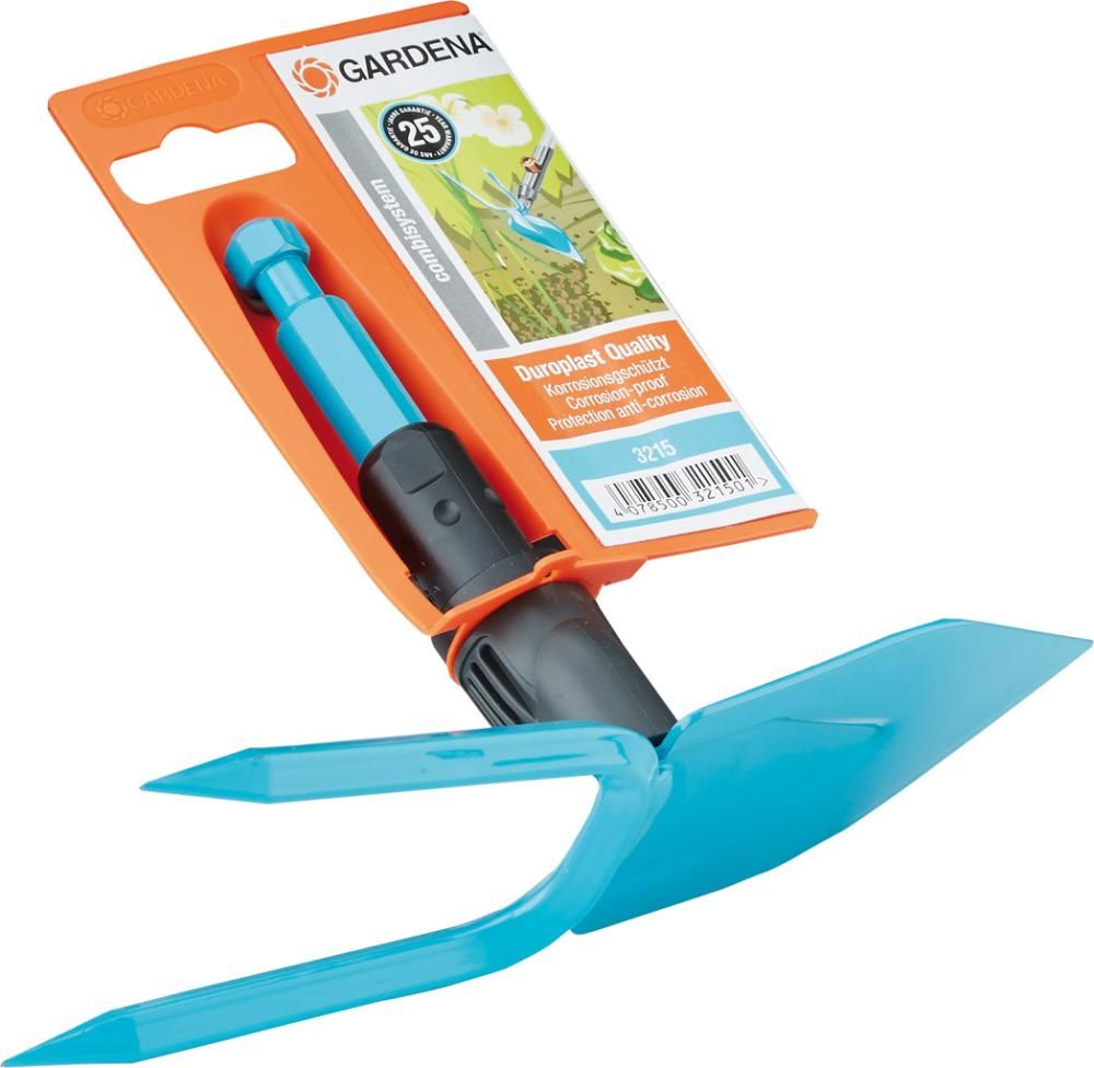 CS.-Gartenhacke herzform 7 cm breit, 2 Zinken Gardena