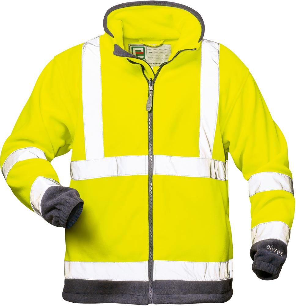 Warn-Fleecejacke ValentinGr. 2XL, gelb/marine