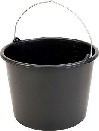 Baueimer 12L schwarz