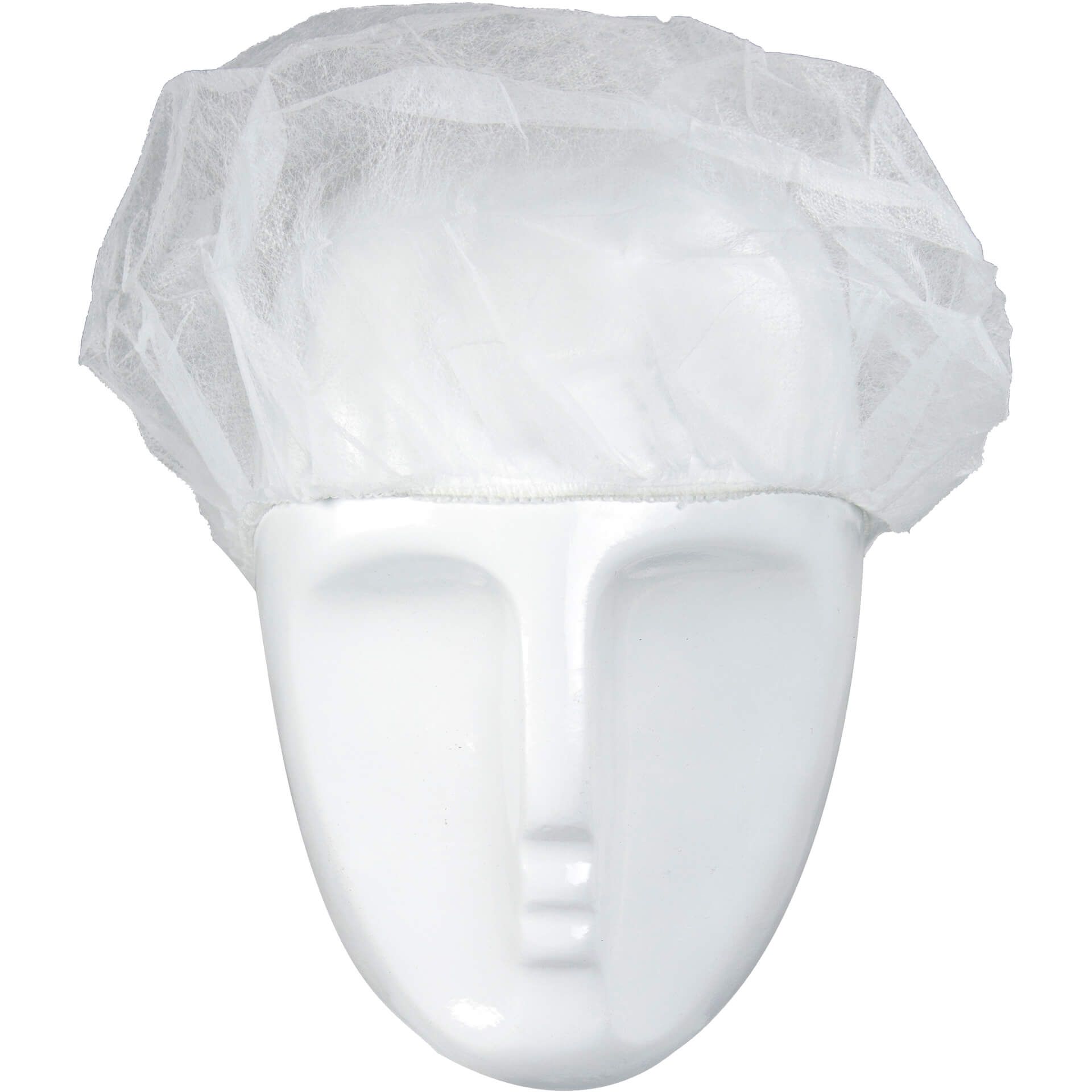 Einweg-Kopfhaube Barettform H52W, weiß, Gr. Ø 52cm