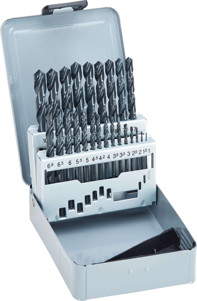 SpiralbStz D338N HSSgesch1-10,5 mm 24tlg. FORTIS