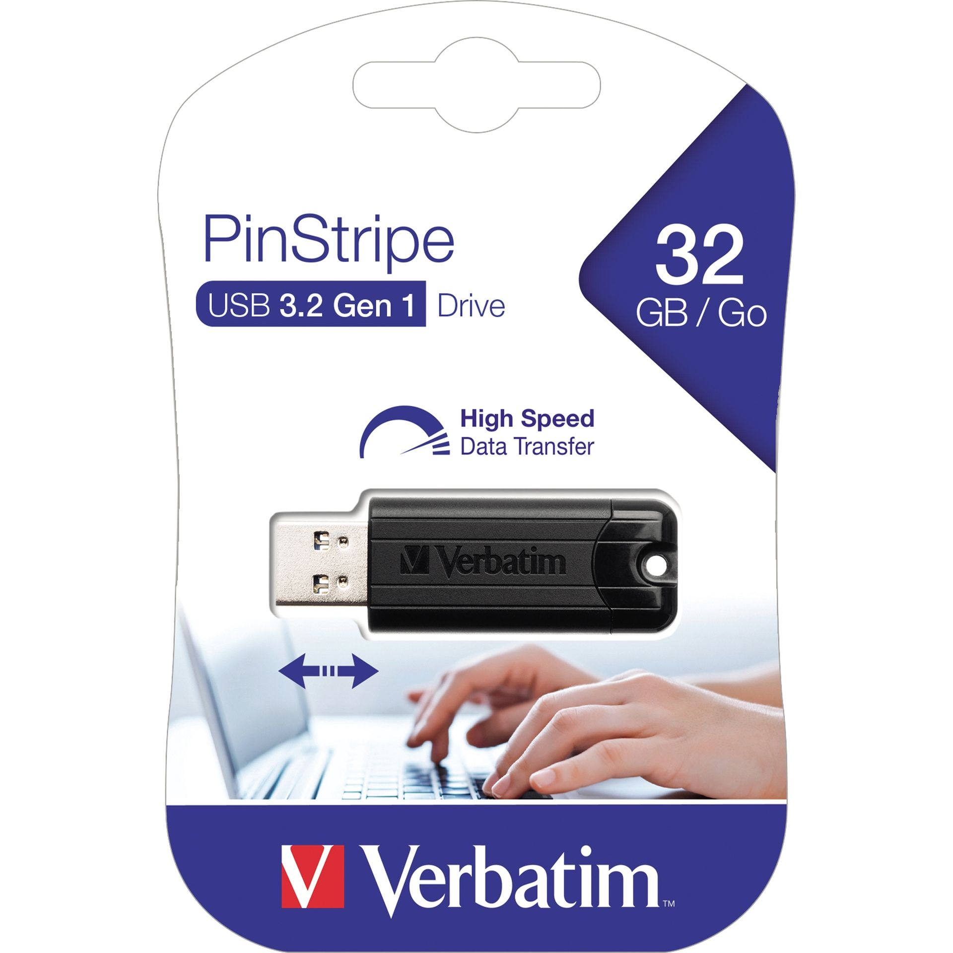 USB-Stick PinStripe USB 3.0 32GB schwarz