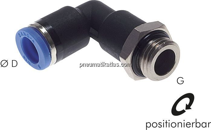 Winkel-Steckanschluss, lang M 5-4mm, IQS-Standard