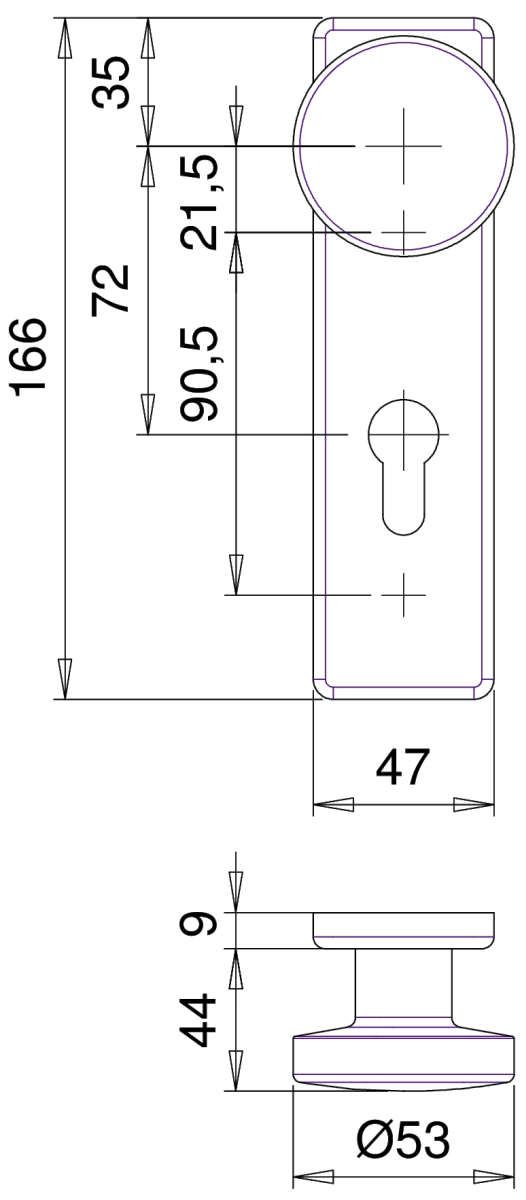 Nylon-FS-Wechsel-Garnitur, DIN 18273
