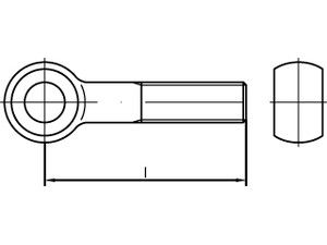 DIN 444 4.6 BM 5 x 35 galv. verzinkt gal Zn S