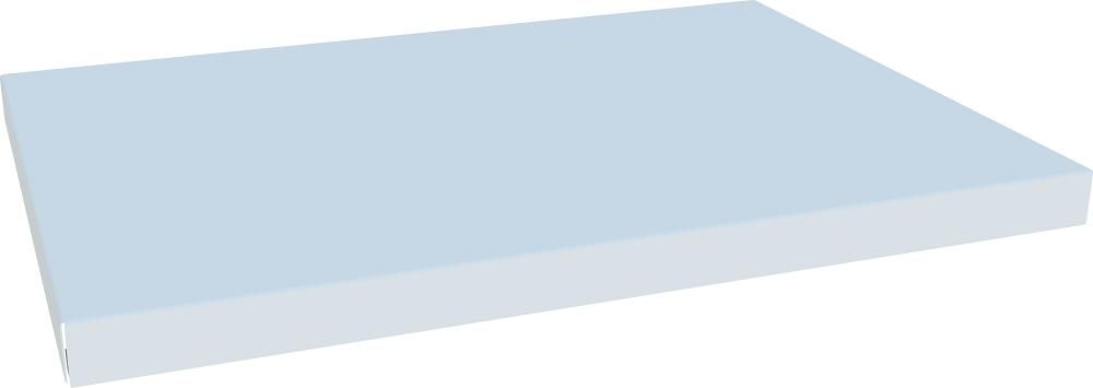 Einlegeboden für Hängeschrank 400mm RAL 7035 B383xT269xH23mm
